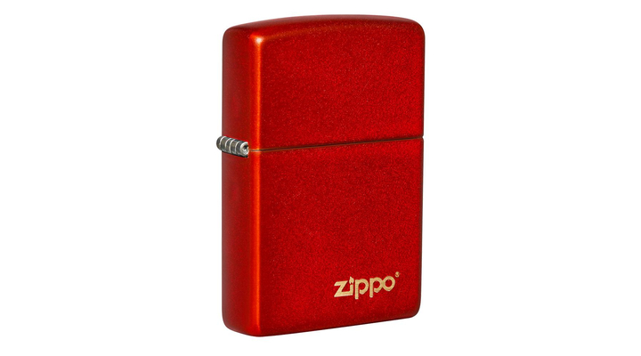 49475ZL Zippo öngyújtó metál vörös színben -Zippo logó