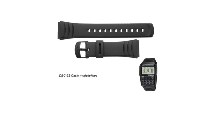 DBC-32 Casio fekete műanyag szíj