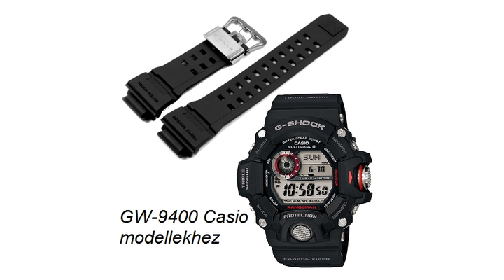 GW-9400 Casio fekete műanyag szíj
