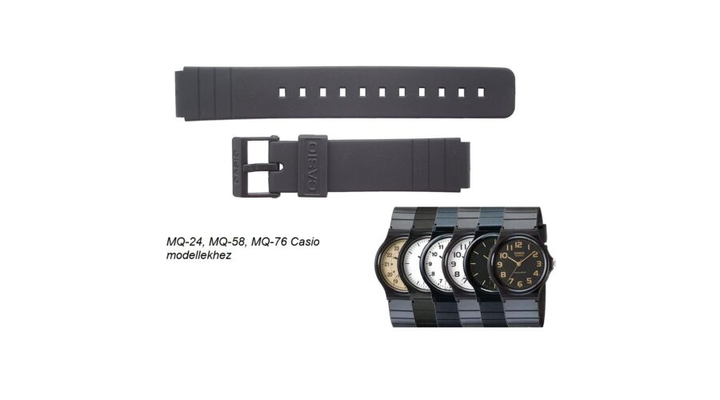 MQ-24 MQ-58 MQ-76 MQ-104 Casio fekete műanyag szíj