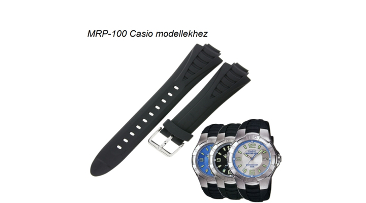 MRP-100 Casio fekete műanyag szíj