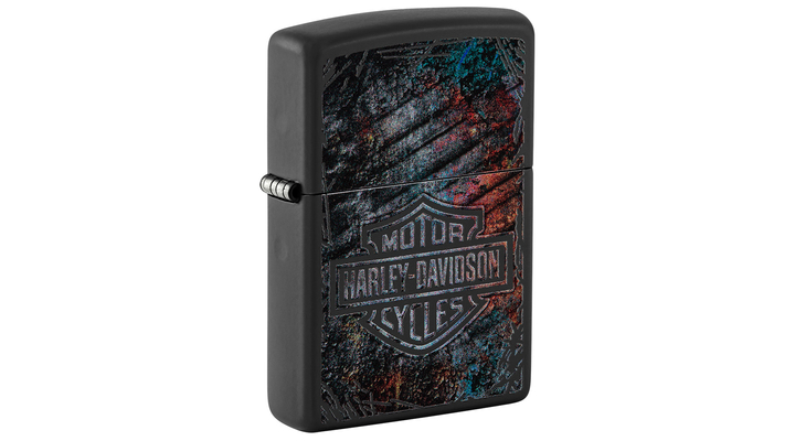 218-107312 Zippo öngyújtó Matt fekete, Harley-Davidson