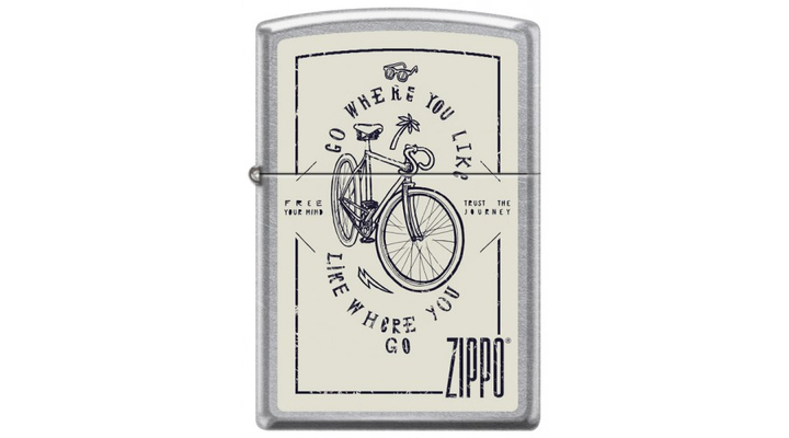 415794 Zippo öngyújtó ezüst színben -Kerékpár